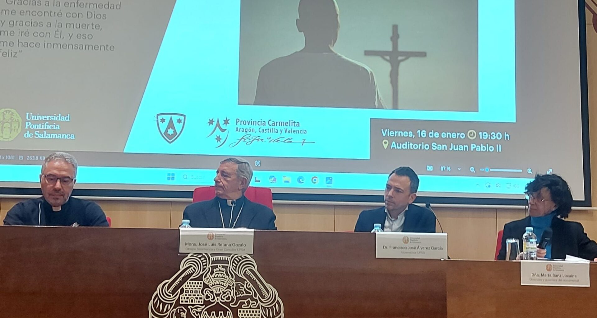 La UPSA acoge la ‘premier’ del documental sobre la vida del joven carmelita Pablo María de la Cruz