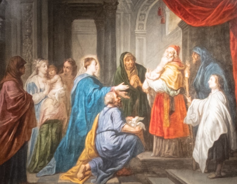 Presentación del Niño en el Templo. Se cree que es de Abraham Willemsens.