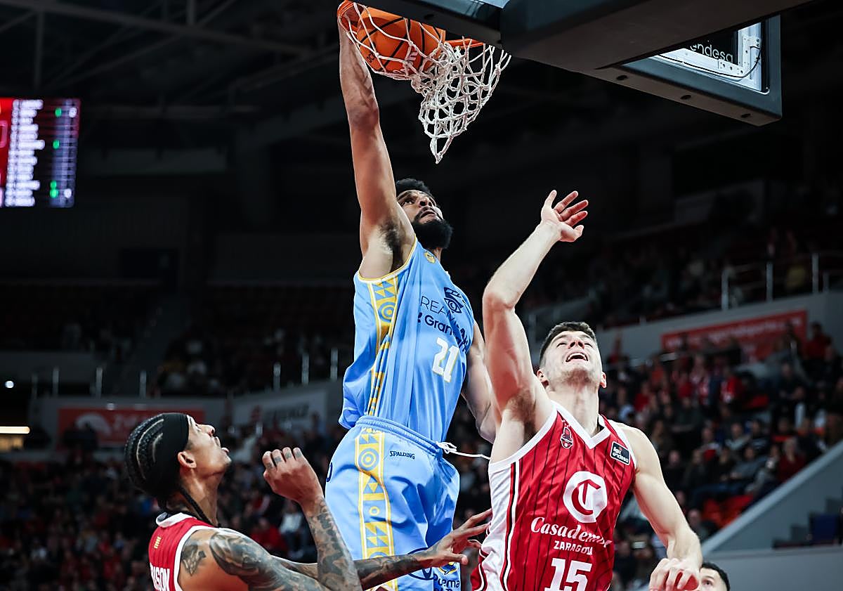 Imagen principal - El Gran Canaria entierra sus ilusiones coperas en Zaragoza (95-84)