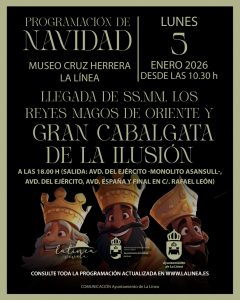 Los Reyes Magos tendrán el lunes una intensa jornada en La Línea con la tradicional recepción oficial y la Gran Cabalgata