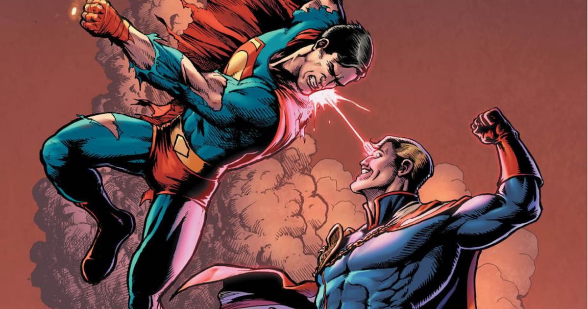 Aquí tienes un adelanto de la pelea entre Superman y Homelander en el nuevo exitoso evento de DC Comics