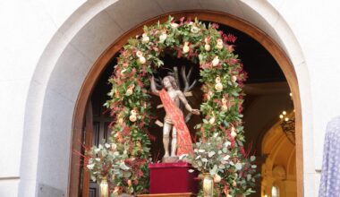 Todo listo para la celebración de San Sebastián, tradición compartida por San Lorenzo y La Villa