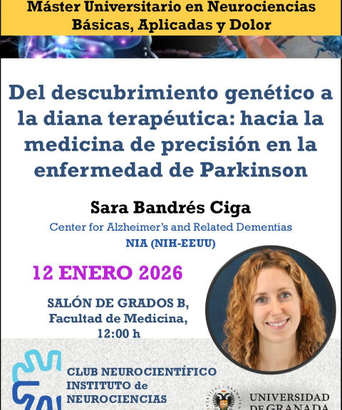 Sara Bandrés, egresada UGR y referencia mundial en investigación de Parkinson, inaugurará el Máster en Neurociencias Básicas