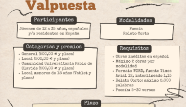 Se convoca el VII Certamen Literario Rectora Rosario Valpuesta 2026