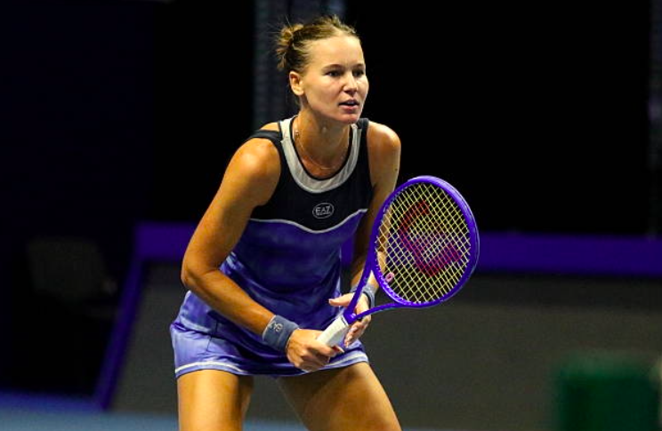 Veronika Kudermetova durante un partido de 2025. Fuente: Getty