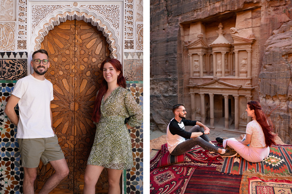 De Zambia a Camboya: la pareja viajera de Rivas con millones de seguidores en redes