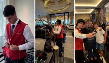 Alcaraz se hace pasar por un botones del hotel Crown Towers de Melbourne