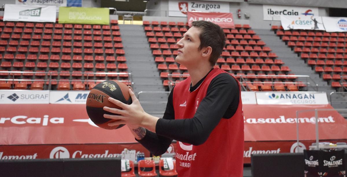 ENTREVISTA A VIT KREJCI, JUGADOR DEL CASADEMONT ZARAGOZA DE BALONCESTO.. BALONCESTO. EQUIPOS. ZARAGOZA. CASADEMONT.