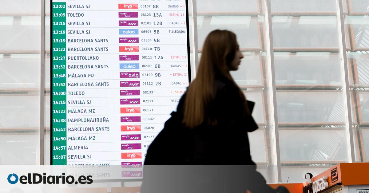 Los trenes de alta velocidad que salen de Atocha sufren retrasos de más de una hora por el bloqueo de una vía