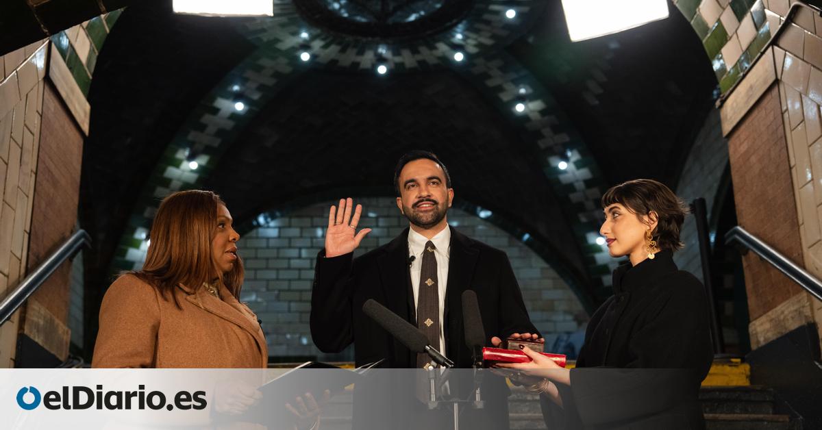justo después de medianoche y en una histórica estación de Metro