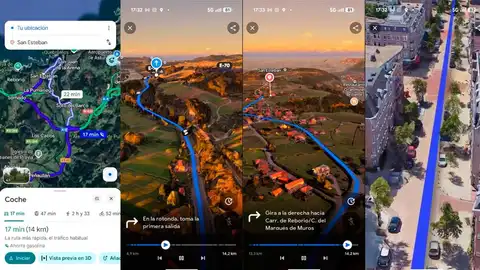 Activando la vista previa 3D en Google Maps