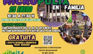 Visita a Micropolix el 25 de enero dentro del Programa de Excursiones en Familia - Ayuntamiento de Collado Villalba