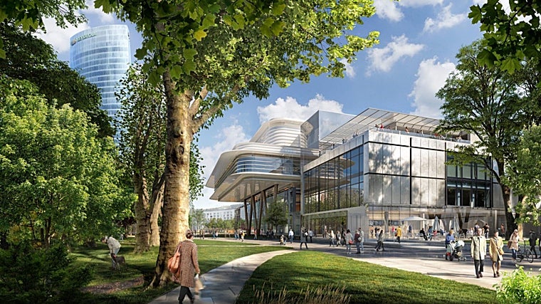 'Agravitas'. Recreación de la ampliación del Museo de Bellas Artes de Bilbao