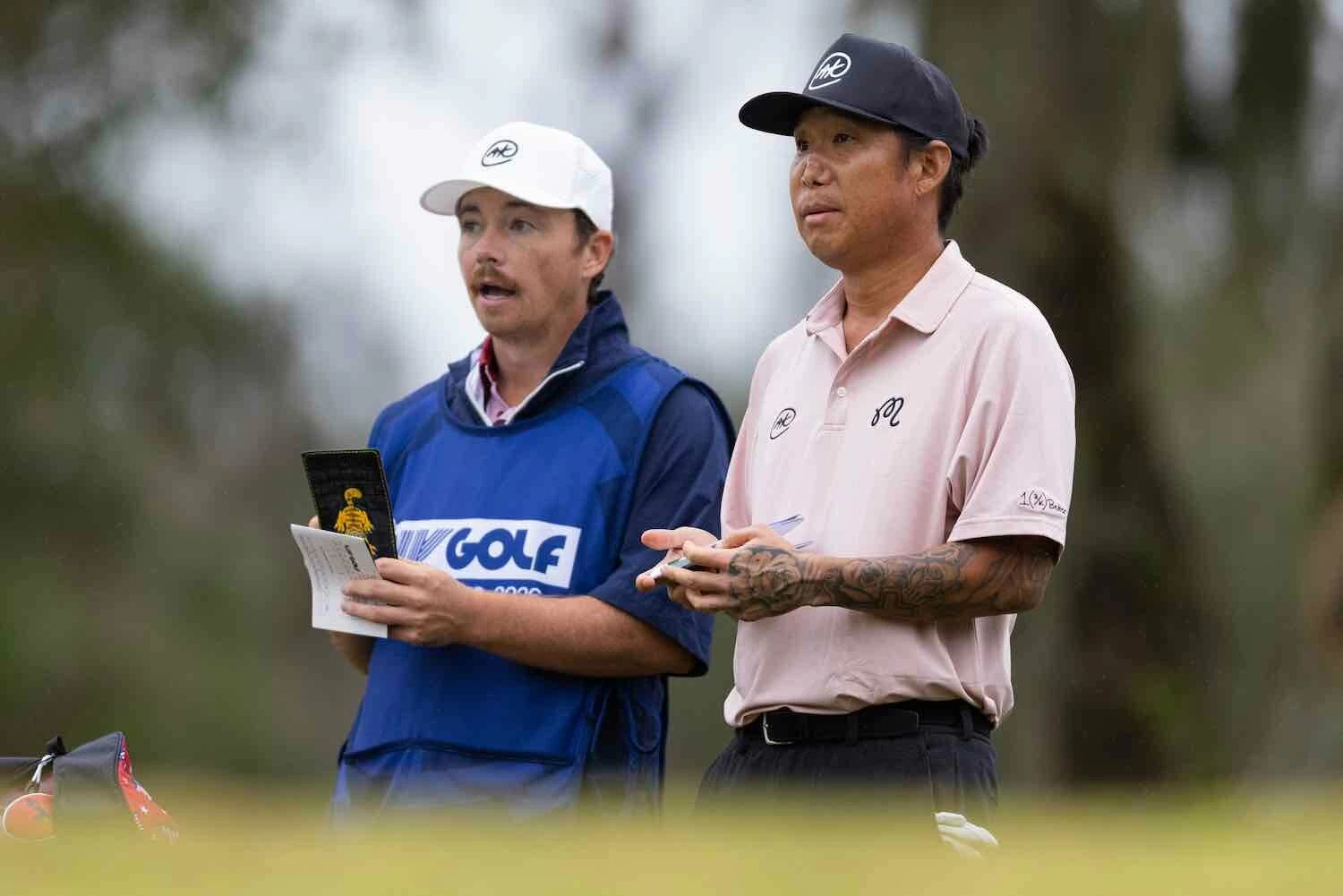 Anthony Kim. (Photo by Mike Stobe/LIV Golf)