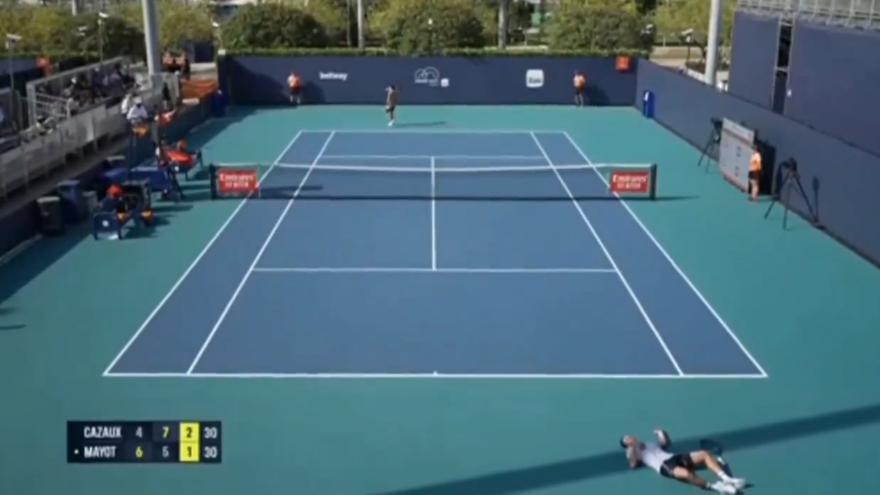 La polémica reacción de un tenista francés al desmayarse su rival en el Open de Miami