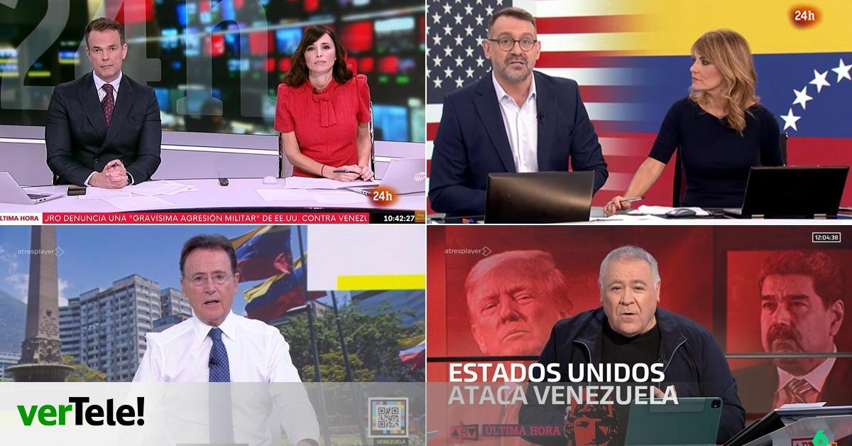 Las cadenas de TV modifican su programación este sábado por el ataque de Estados Unidos en Venezuela