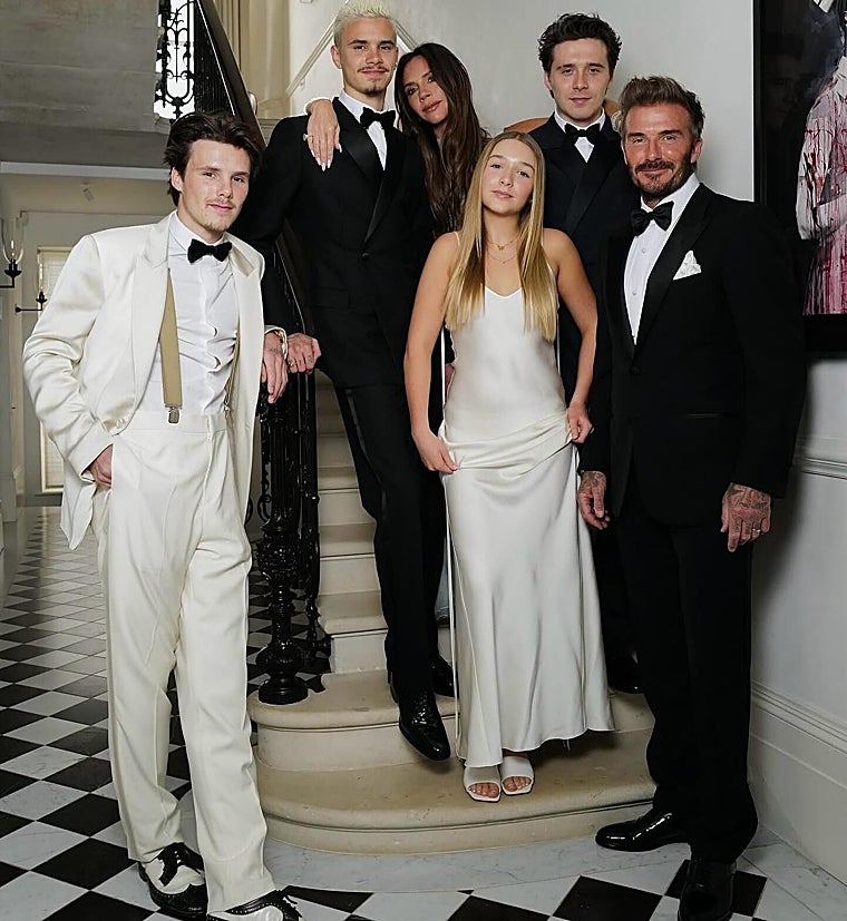 Los Beckham en 2024, antes de que rompieran su relación