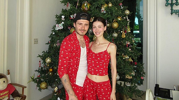 Brooklyn Peltz Beckham y su mujer, Nicola Beckham Peltz