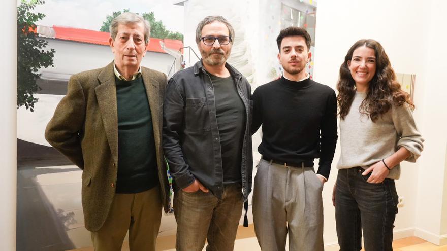 Inauguración en la galería Juan Manuel Lumbreras de Bilbao de exposiciones de Jorge Rubio y Miguel Mendoza