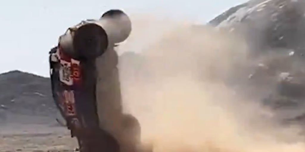 Espeluznante accidente de Jesús Calleja en el Dakar