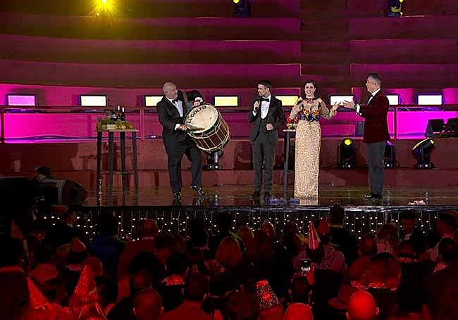 Imagen de las campanadas desde La Frontera, El Hierro.