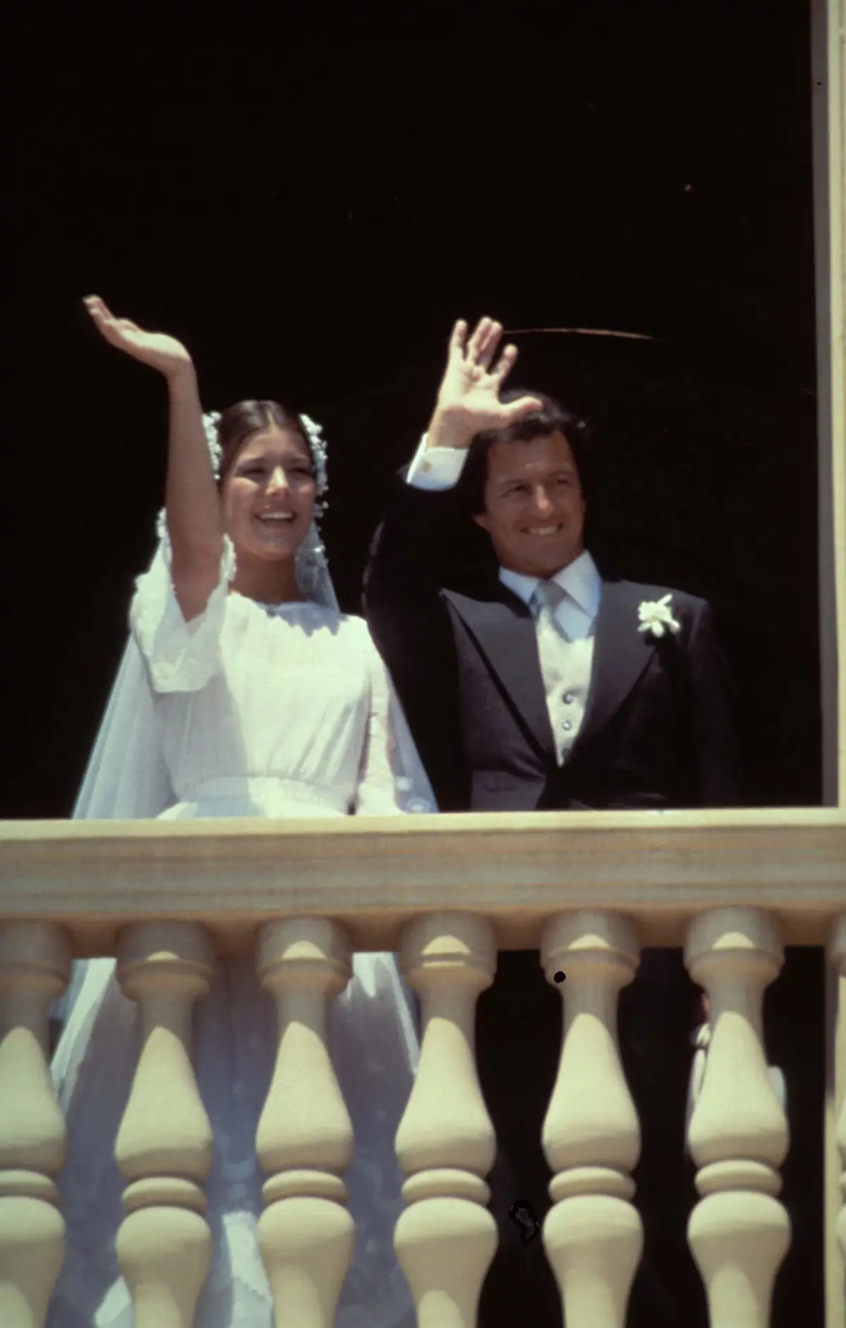 Carolina de Mónaco y Philippe Junot