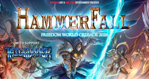 Horarios para los conciertos de HAMMERFALL. Nueva regrabación de ROTTING CHRIST. Próximo disco de FURI HELIUM.