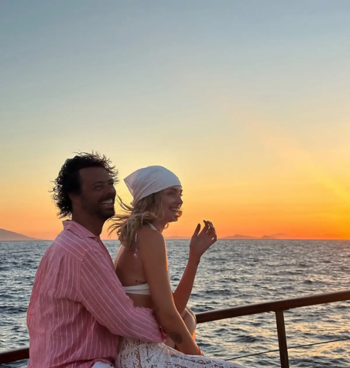 Chiarra Ferragni y Giovanni Tronchetti