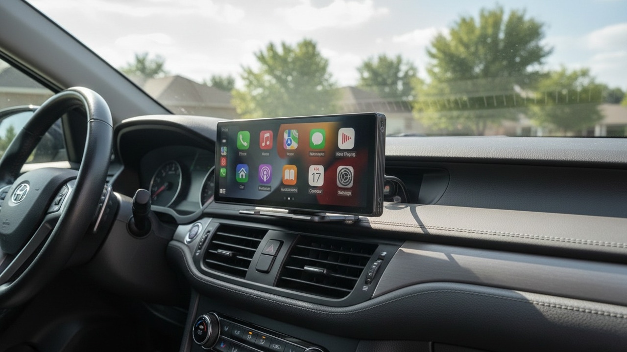 Si tu coche no tiene CarPlay, esta pantalla portátil de menos de 25 euros es la solución más simple