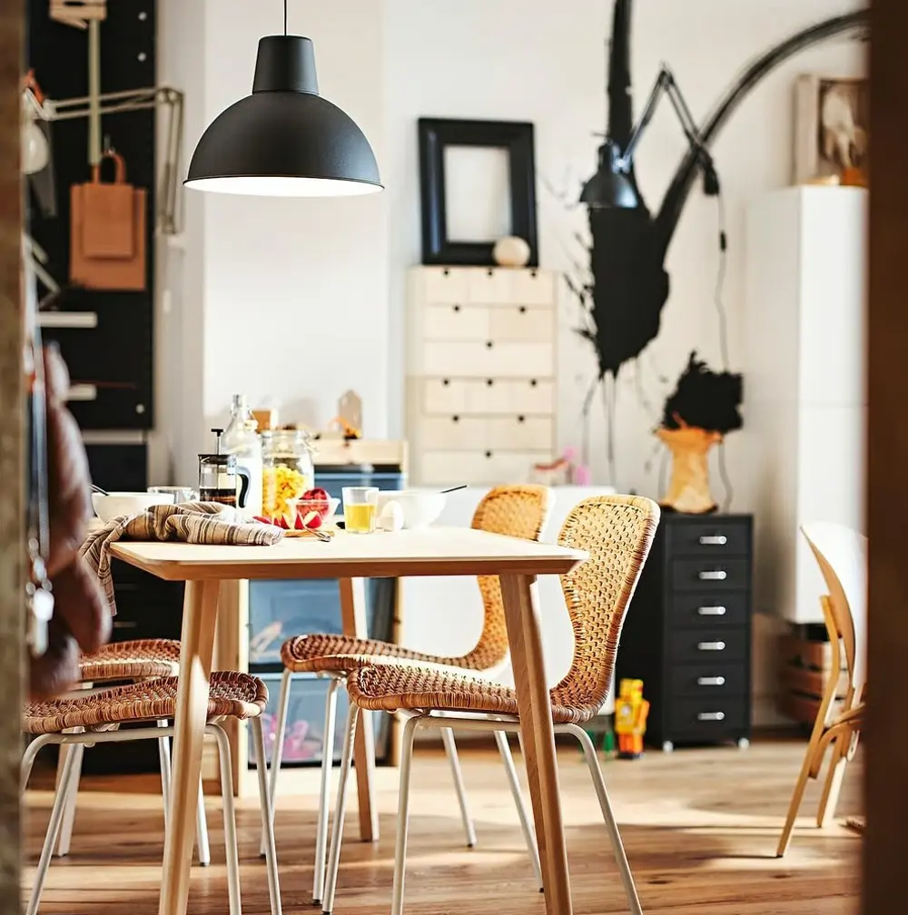 Comedor con muebles de IKEA