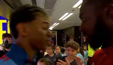 La conversación entre Iñaki Williams y Lamine Yamal antes del partido: «¿Qué tal 'petit'?»