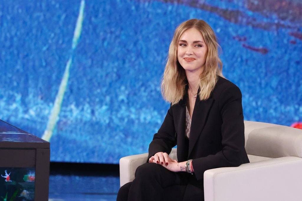 Chiara durante la entrevista en el programa italiano 'Che tempo che fa'
