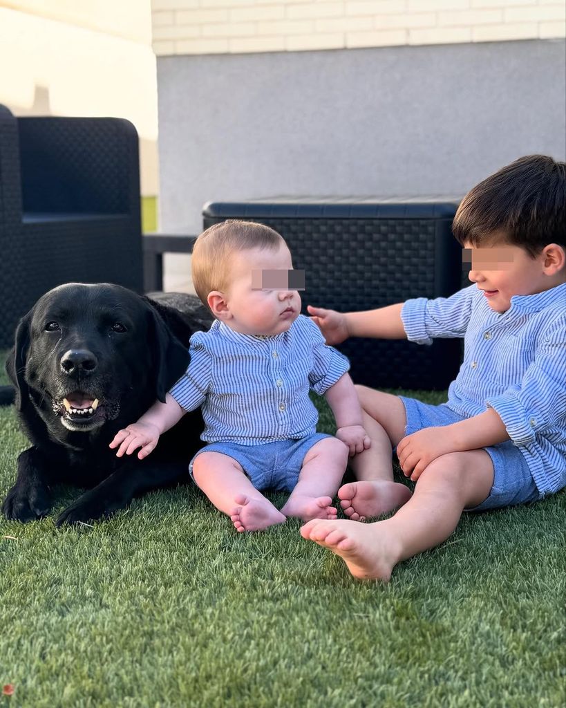 Lucía Villalón sufre un susto con su hijo pequeño