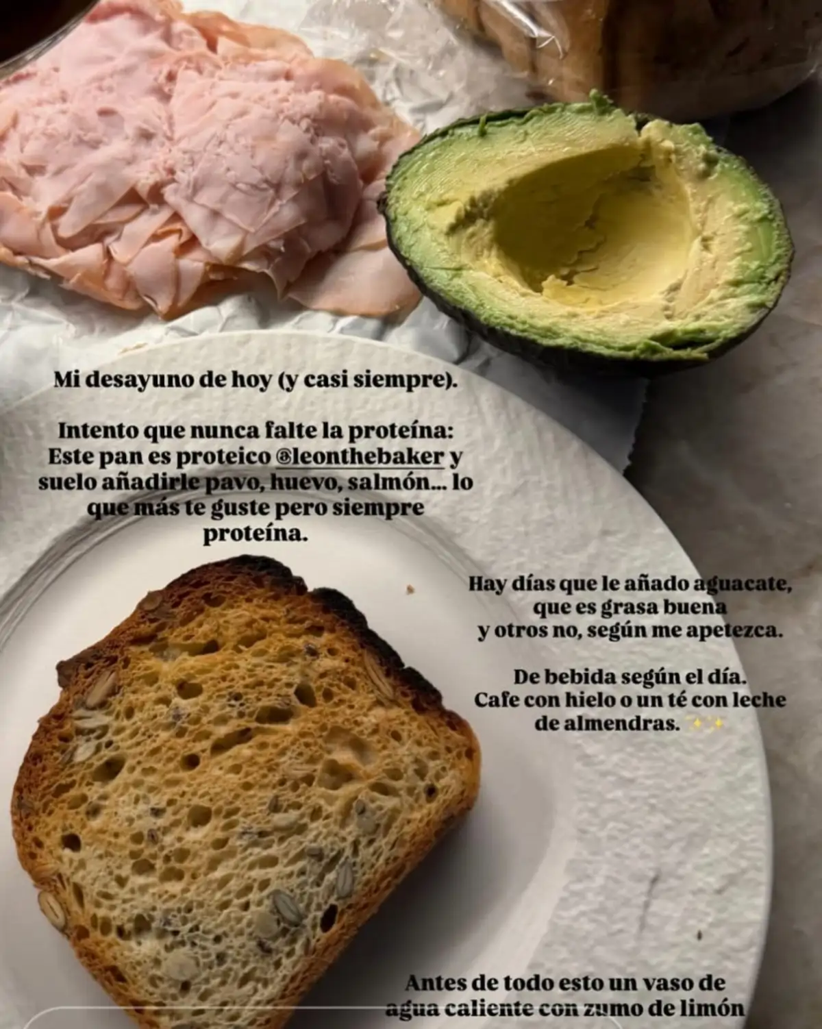 Desayuno de Vicky Martín Berrocal