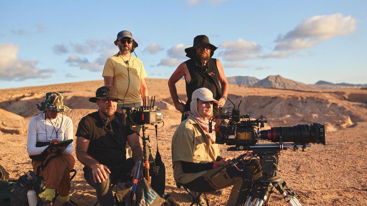 Rodaje del largometraje de 'El exterior'.