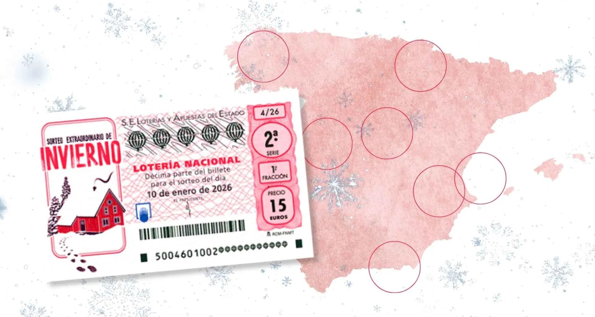 Dónde ha tocado el Sorteo Extraordinario de Invierno de Lotería Nacional hoy, sábado 10 de enero de 2026: ciudades afortunadas