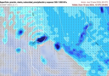 La cola de un nuevo frente sentencia el fin de semana en Canarias y la Aemet avisa: «Muy fuertes»
