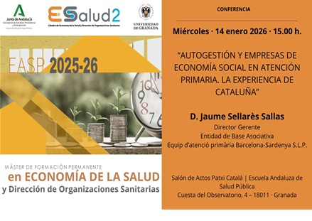 Conferencia cátedra esalud2 | Escuela Andaluza de Salud Pública