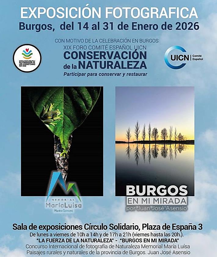 Imagen secundaria 2 - La exposición fotográfica que convierte a Burgos en un escaparate mundial de la naturaleza