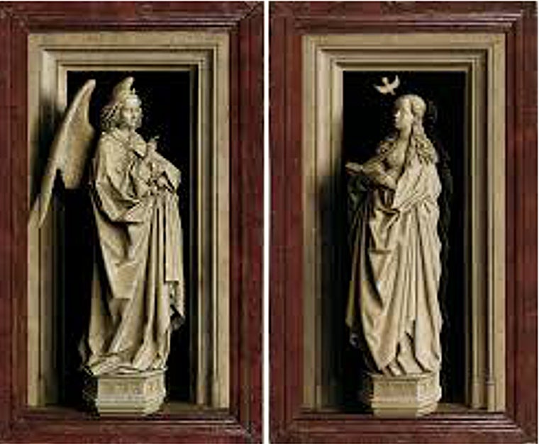'Díptico de la Anunciación', de Jan van Eyck