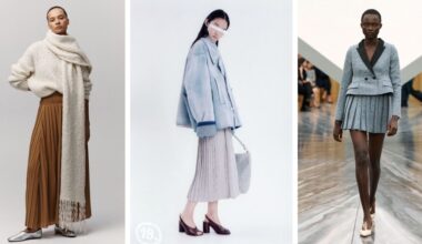 Las faldas tableadas son tendencia y se llevan con bailarinas y zapatos de tacón en enero 2026