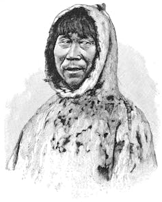 Retrato de un inuit groenlandés.