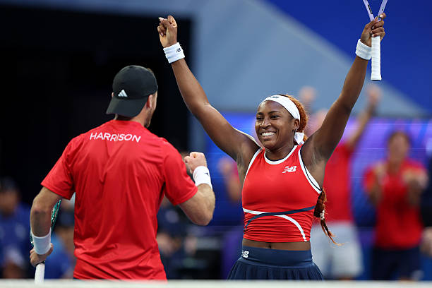 Gauff y Harrison, en United Cup 2026. Foto: gettyimages