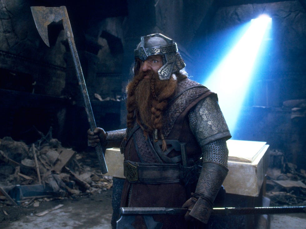 el señor de los anillos la comunidad del anillo gimli john rhys davies