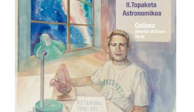 Eibar celebrará el próximo 30 de enero el II Encuentro de Astronomía Javier Gorosabel, en homenaje a uno de sus científicos más brillantes