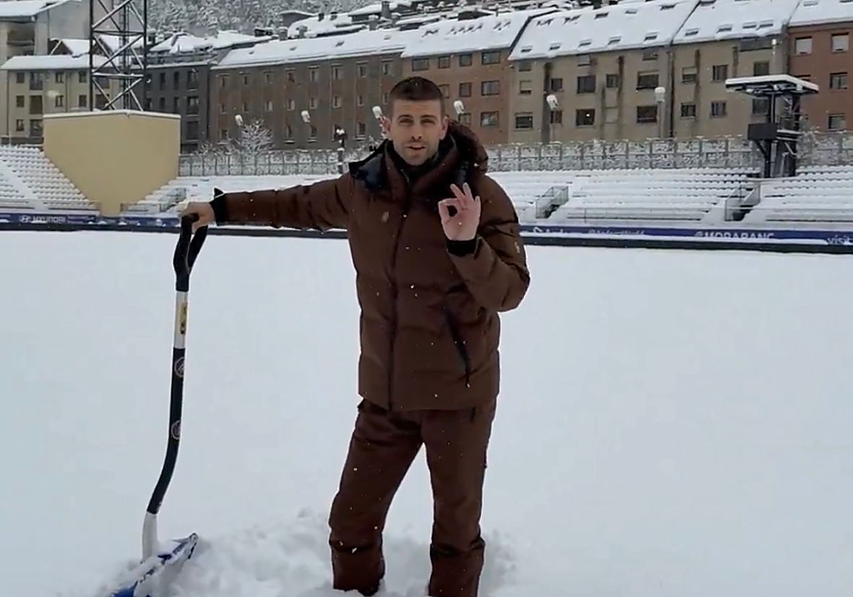 Imagen del estadio donde se debía jugar el partido.