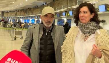 Primeras imágenes de Imanol Arias tras su boda con la argentina Nélida Grajales