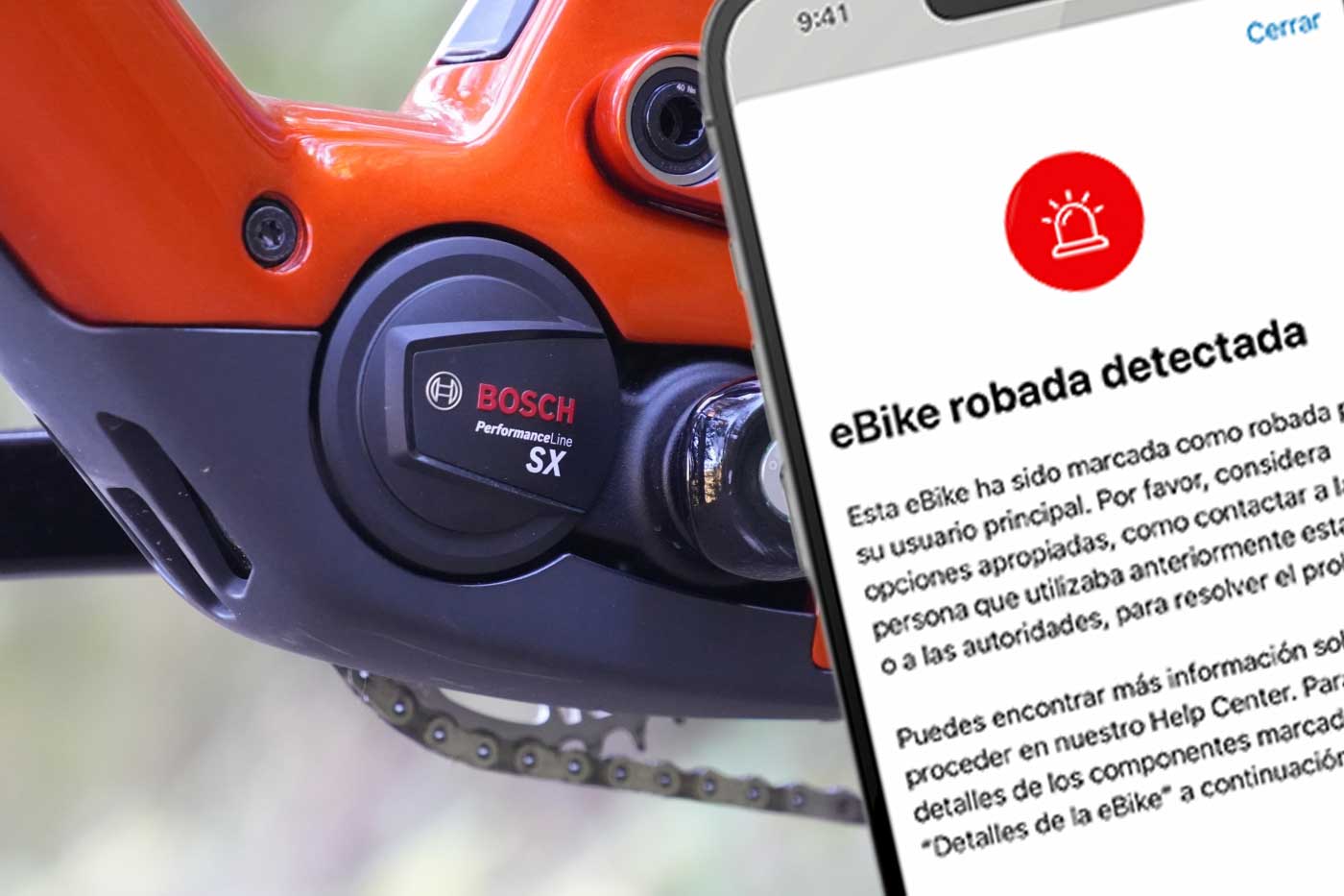 Las eBikes robadas podrán marcarse en la app de Bosch y quedar bloqueadas en todo su ecosistema