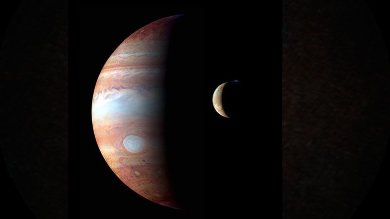 Jupiter y su luna Ío