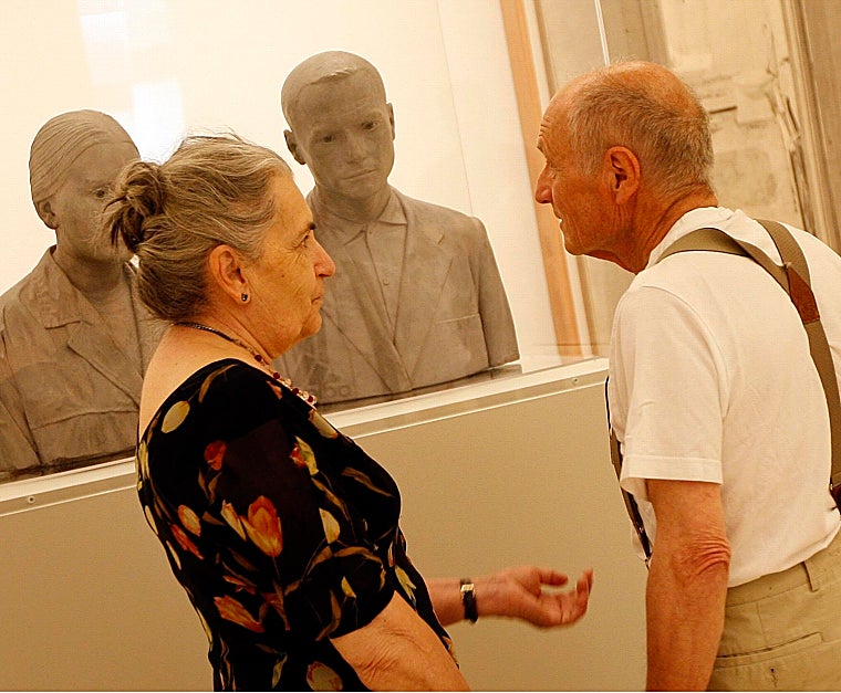 María Moreno y Antonio López, en 2011 en el Museo Thyssen